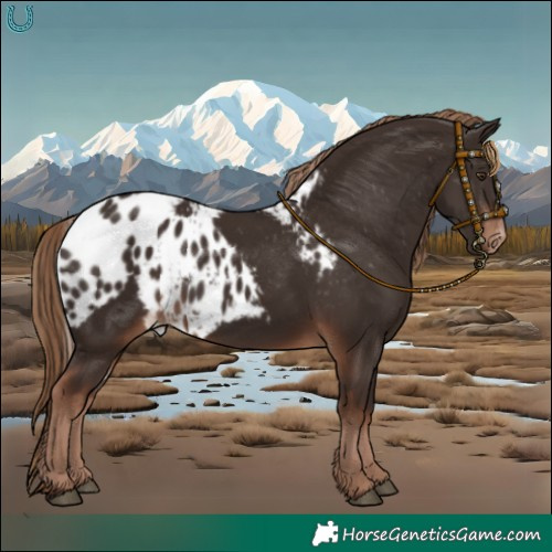 Horse Color:Liver Chestnut Skewed LP Spotted