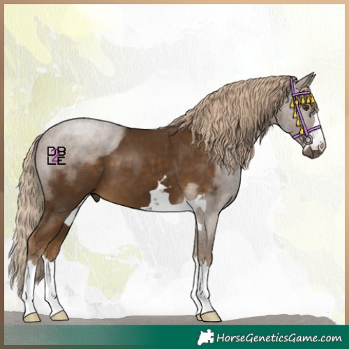 Horse Color:Chocolate Palomino Mushroom 