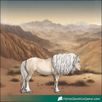 Horse Color:Powder White White Spotted Silver Buckskin Pearl Dun Brindle 