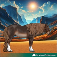 Horse Color:Liver Chestnut Tobiano Rabicano 