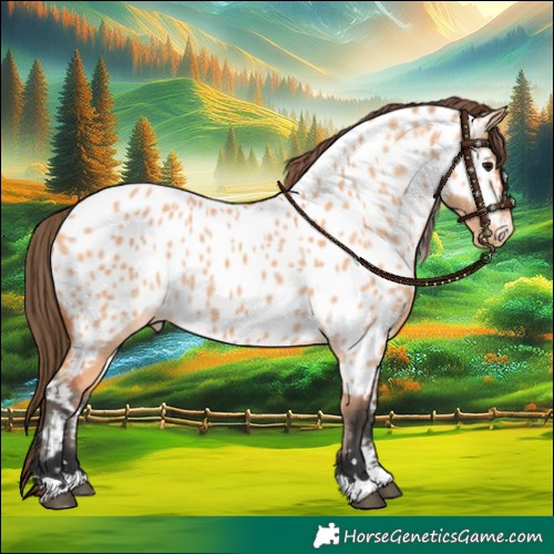 Horse Color:Bay Dun Appaloosa