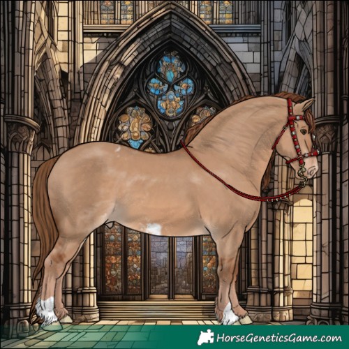 Horse Color:Red Dun Skewed Appaloosa 