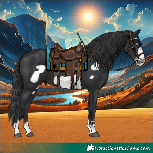 Horse Color:Black Frame