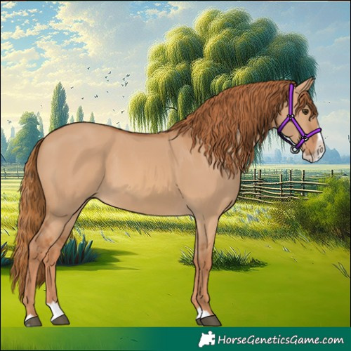 Horse Color:Red Dun Splash