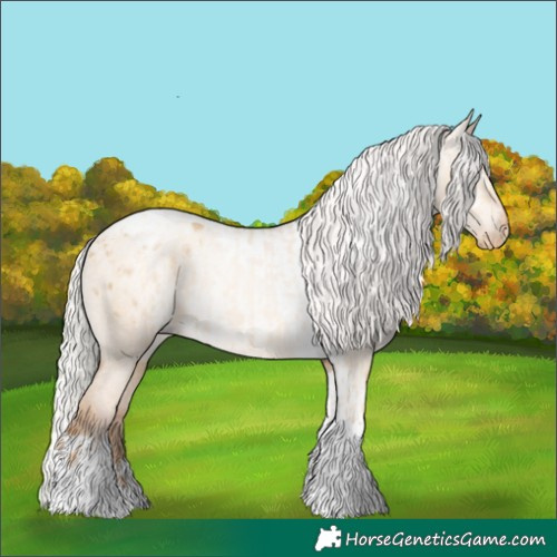 Horse Color:Silver Amber Champagne Pearl Dun Tobiano Varnish Rabicano  and Gray Silver Amber Champagne Pearl Dun Tobiano Varnish Rabicano 