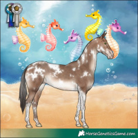 Horse Color:White Spotted Sable Champagne Tobiano