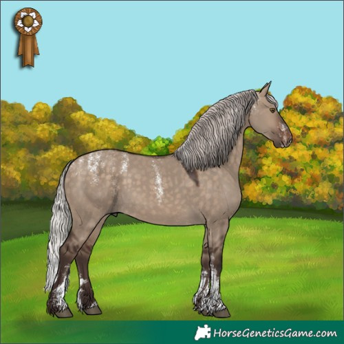 Horse Color:Powder White Silver Brown Dun 