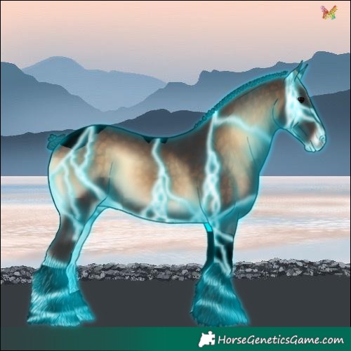 Horse Color:Void Thunderstruck Brown Onyx Tobiano 