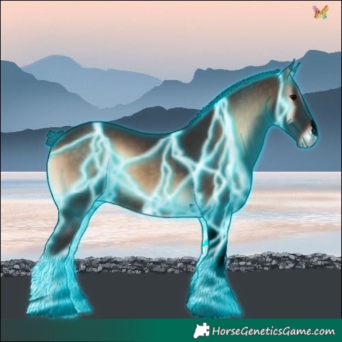 Horse Color:Void Thunderstruck Brown Onyx Tobiano