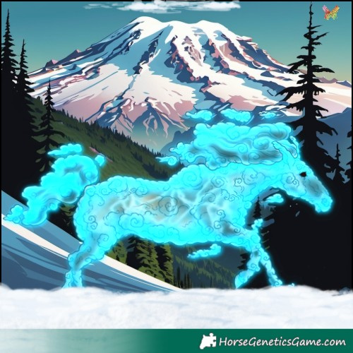 Horse Color:Void Thunderstruck Brown Onyx Tobiano 