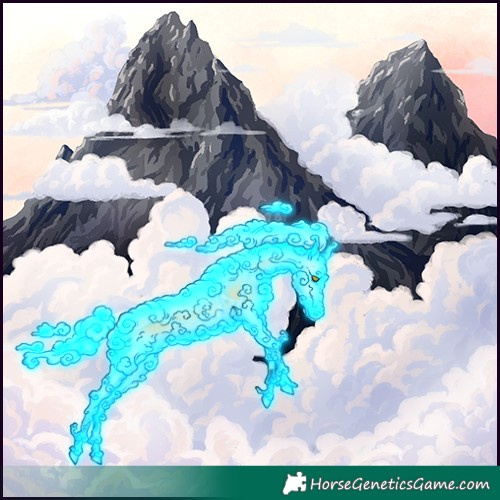 Horse Color:Void Thunderstruck Silver Amber Cream Champagne Onyx Tobiano 