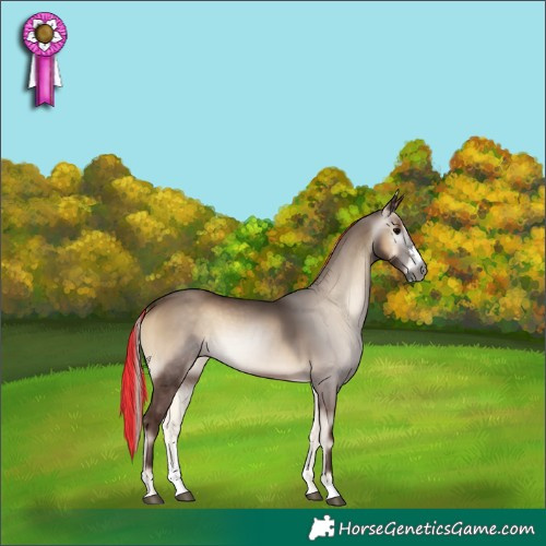 Horse Color:Gray Painted Silver Blue Onyx Sabino 