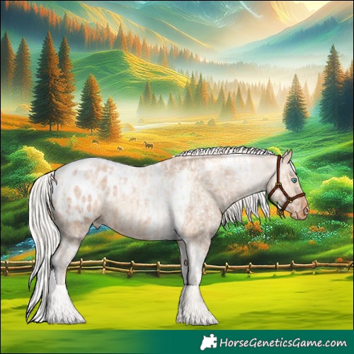 Horse Color:Silver Amber Champagne Pearl Dun Tobiano Appaloosa Rabicano  and Silver Bay Roan Dun Tobiano Appaloosa Rabicano 