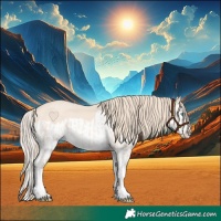 Horse Color:Perlino Splash and Perlino Splash