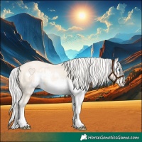 Horse Color:Cremello Roan Splash and Cremello Roan Splash