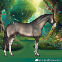 Horse Color:Blue Onyx Appaloosa Rabicano 