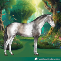 Horse Color:White Spotted Blue Onyx Rabicano 