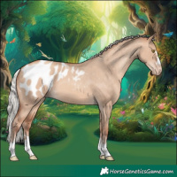 Horse Color:Silver Sable Champagne Dun Appaloosa