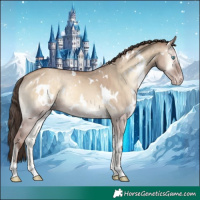 Horse Color:White Spotted Classic Champagne Onyx Brindle