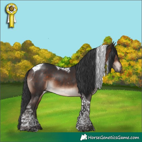Horse Color:Bay Mushroom Tobiano 