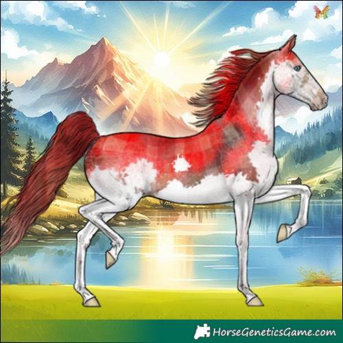 Horse Color:Plaid Brown Splash