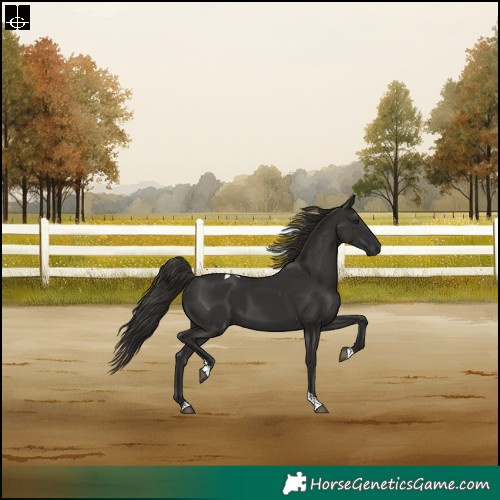 Horse Color:Liver Chestnut Tobiano Rabicano