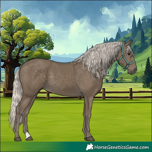 Horse Color:Silver Smoky Black 