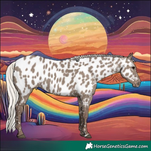 Horse Color:Silver Grullo Appaloosa