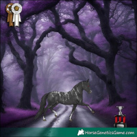 Horse Color:Powder White Black Varnish