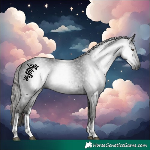Horse Color:Gray White Spotted Liver Chestnut