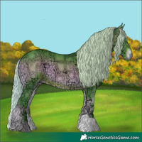 Horse Color:Watercolor Silver Brown Ice Onyx