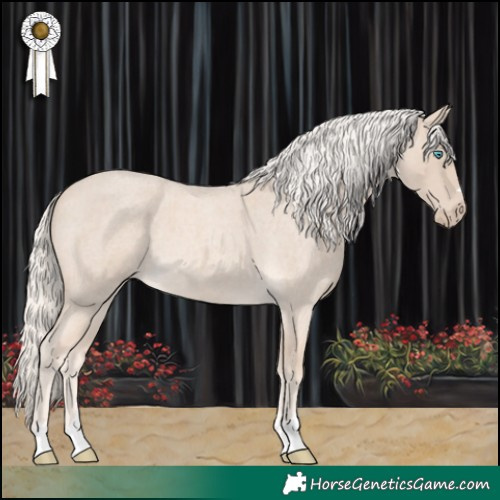 Horse Color:Cremello Roan 