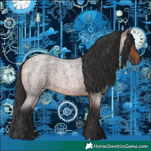 Horse Color:Brown Roan