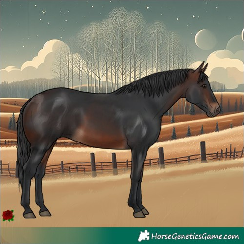 Horse Color:White Spotted Brown