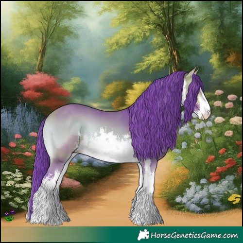 Horse Color:Watercolor White Spotted Buckskin Onyx 