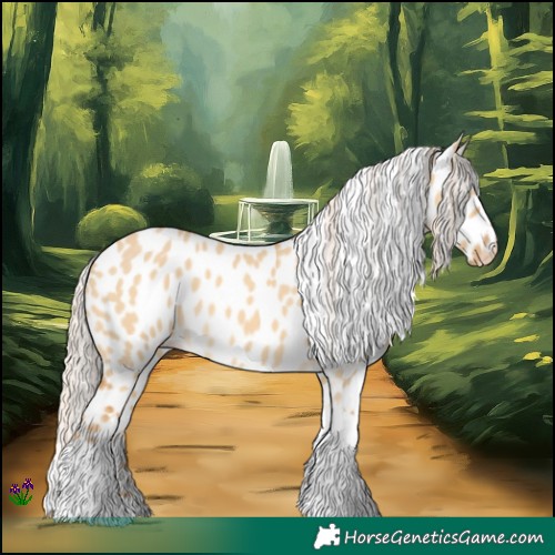 Horse Color:Palomino Dun Tobiano Skewed LP Spotted
