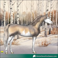 Horse Color:White Spotted Chocolate Palomino Onyx Splash Appaloosa 
