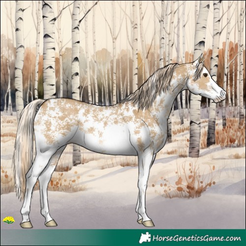 Horse Color:Chocolate Palomino Dun Sabino
