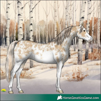 Horse Color:Chocolate Palomino Dun Sabino