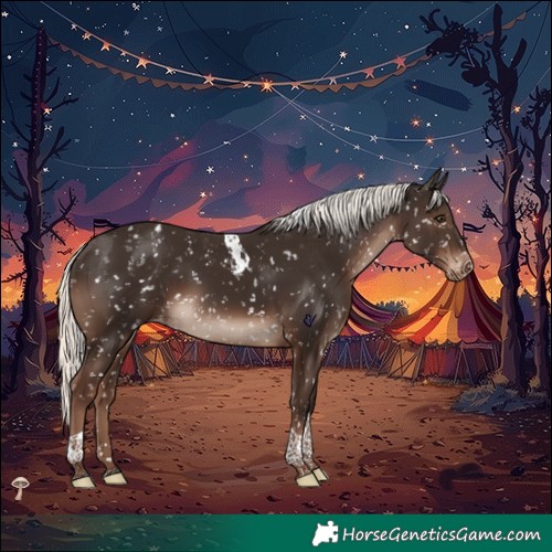 Horse Color:Liver Chestnut Mushroom Tobiano Appaloosa Rabicano 