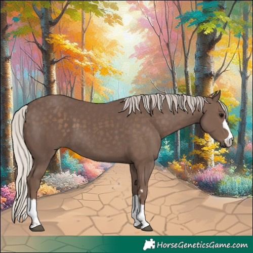 Horse Color:Silver Black 
