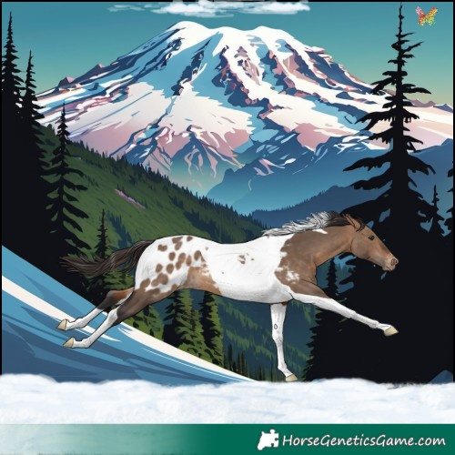 Horse Color:Bay Dun Tobiano Appaloosa