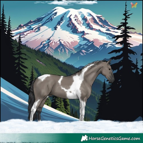 Horse Color:Grullo Tobiano 
