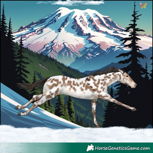 Horse Color:White Spotted Liver Red Dun Appaloosa Rabicano 
