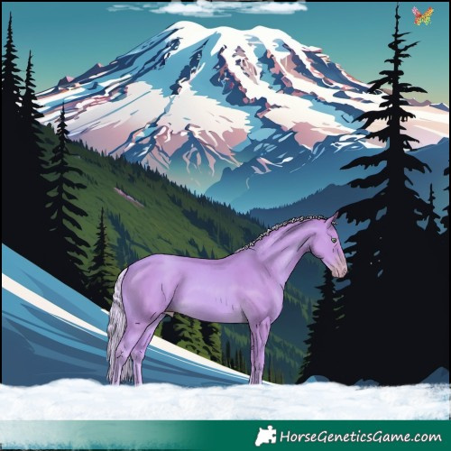 Horse Color:Watercolor Gold Cream Champagne 
