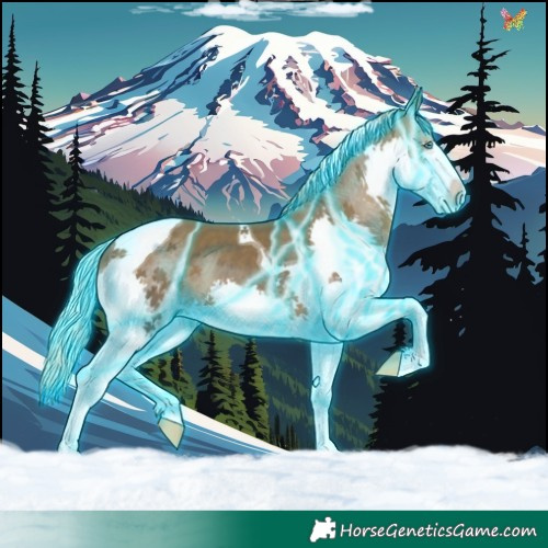 Horse Color:Thunderstruck Silver Black Splash Tobiano 
