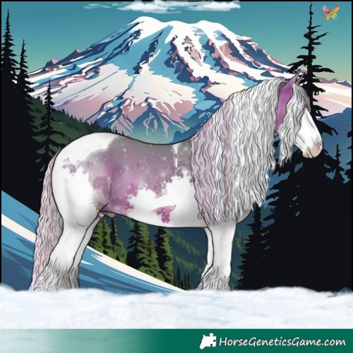 Horse Color:Watercolor Silver Bay Splash Tobiano