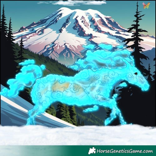 Horse Color:Void Thunderstruck Chocolate Buckskin Onyx Tobiano 