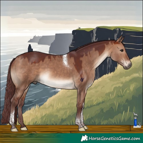 Horse Color:Chocolate Brown Dun Tobiano Rabicano