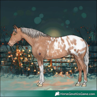Horse Color:Silver Sable Champagne Tobiano Appaloosa Rabicano